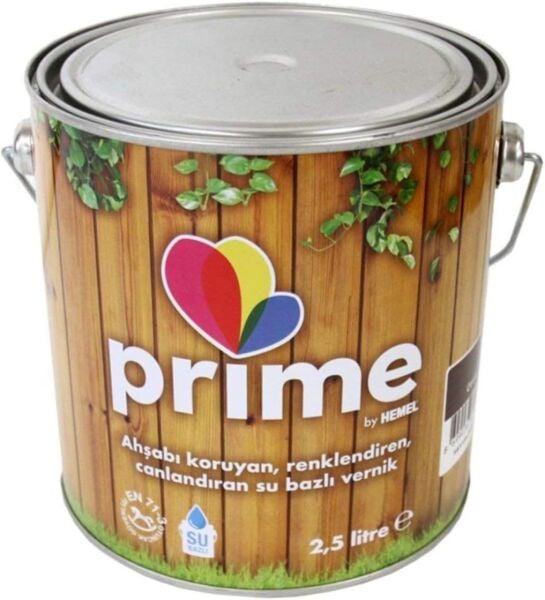 Hemel Prime Su Bazlı Ahşap Vernik-Beyaz