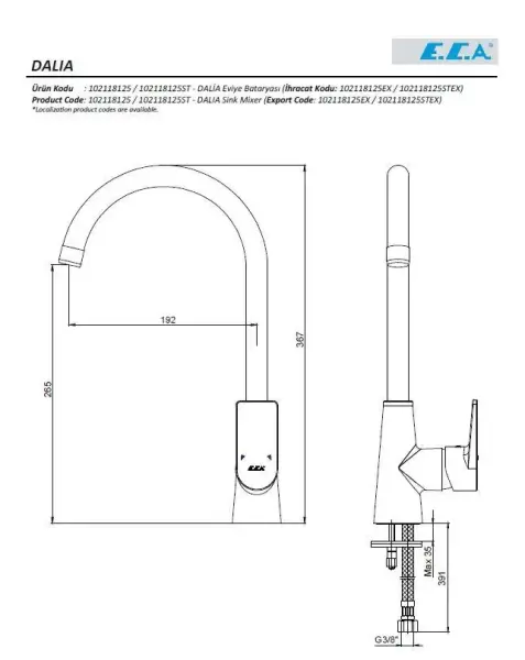 DALİA EVİYE (MUTFAK) BATARYASI