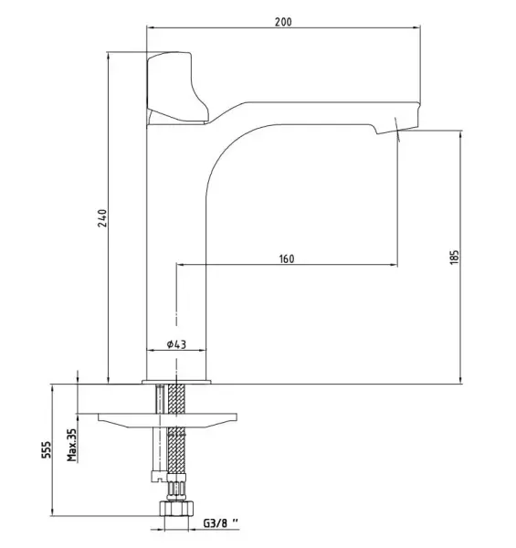 MYRA ORTA BOY LAVABO BATARYASI