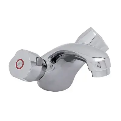 PINAR LAVABO BATARYASI MUSLUĞU ÇİFT SU GİRİŞLİ