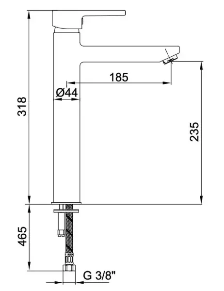 DELTA YÜKSEK TİP LAVABO BATARYASI
