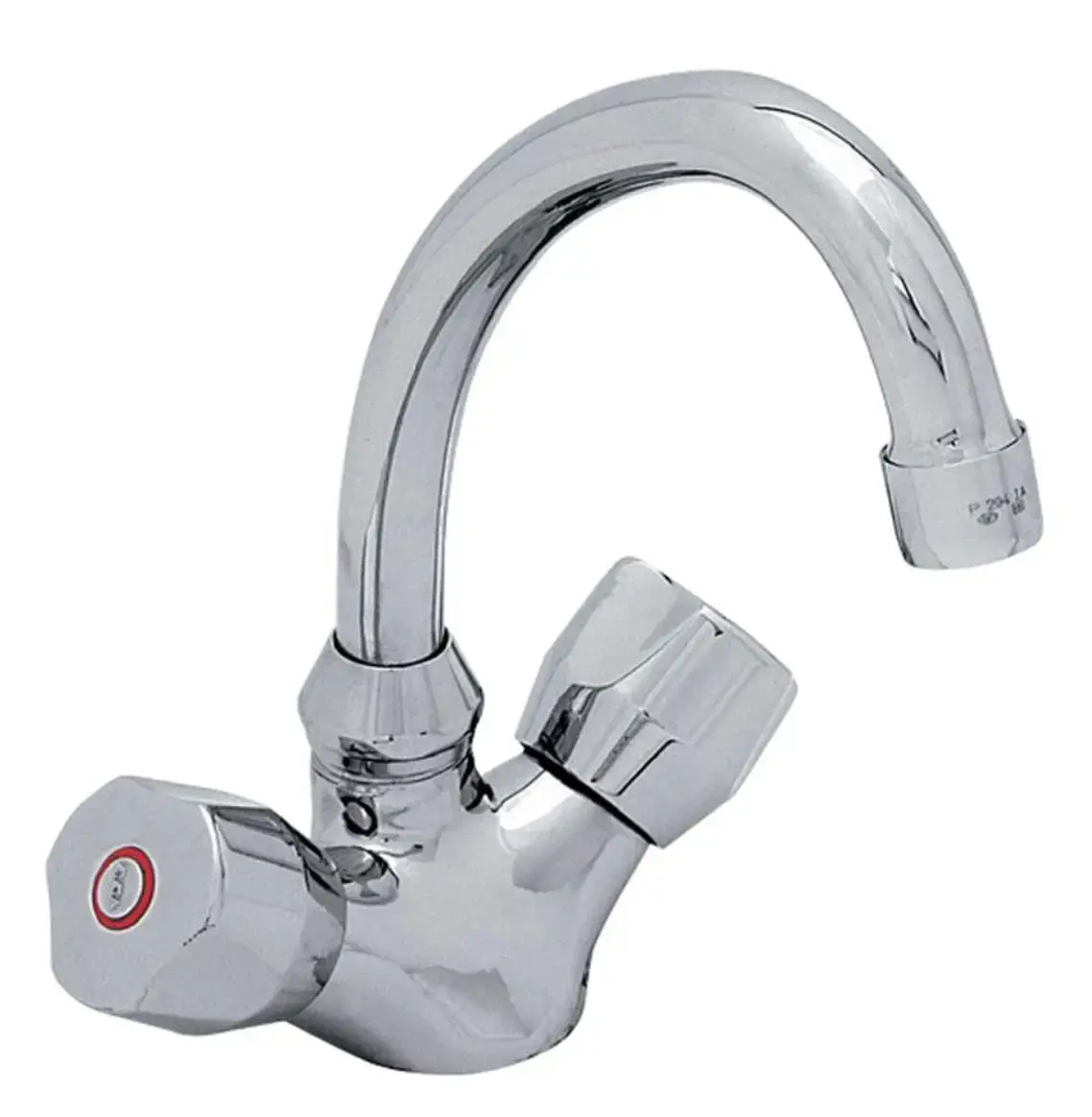 PINAR LAVABO BATARYASI MUSLUĞU ÇİFT SU GİRİŞLİ