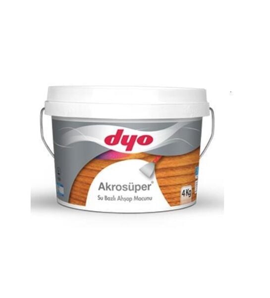 Dyo Akrosüper Su Bazlı Ahşap Macun 4Kg