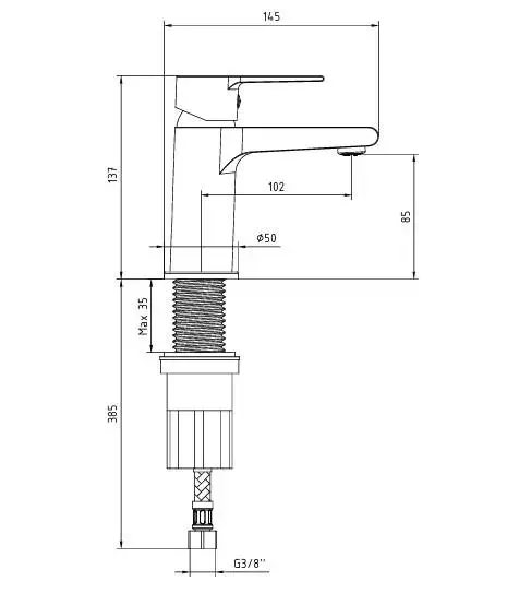 LİTE LAVABO BATARYASI