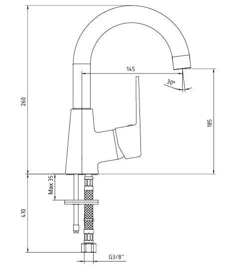 AR FAST LAVABO BATARYASI KUĞU BORULU