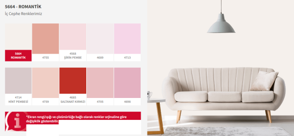 DYOPLAST SİLİKONLU MAT İÇ CEPHE BOYASI 15 LT (Romantik)