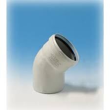 Ege Yıldız Pvc B Tipi Sabit Contalı  Açık Dirsek 45°