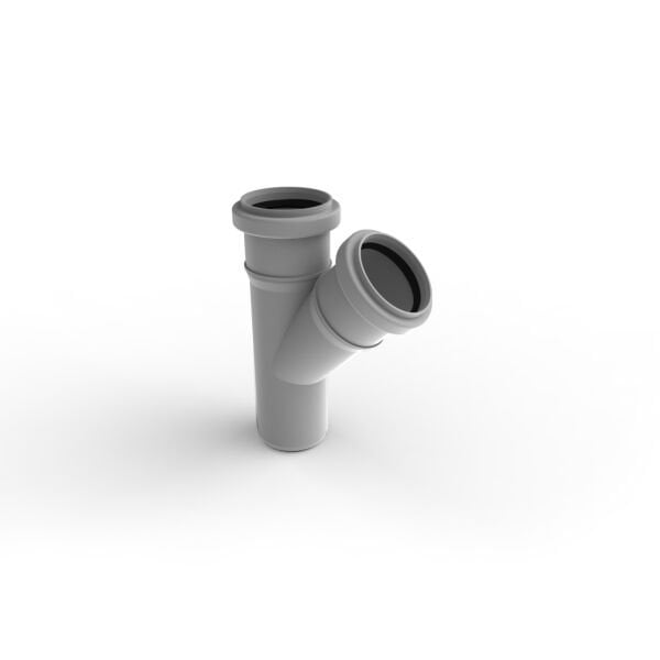 Ege Yıldız Pvc B Tipi Sabit Contalı Tek  Çatal /45°