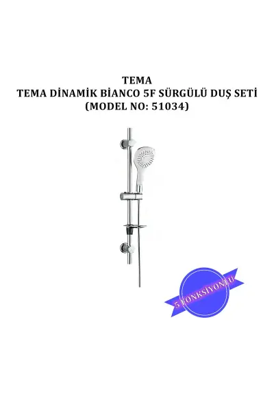 TEMA DİNAMİK BİANCO SÜRGÜLÜ DUŞ SETİ (51034)