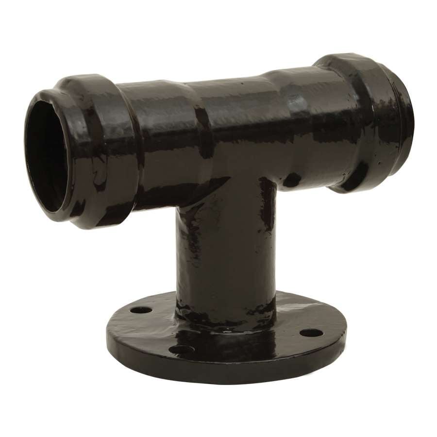 PVC Borular için Döküm Geçme Muflu T Parçası