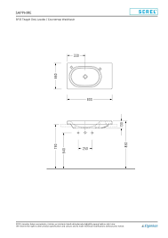 Serel Sapphire Tezgah Üstü Lavabo, 80 cm (Soldan Armatür Delikli)