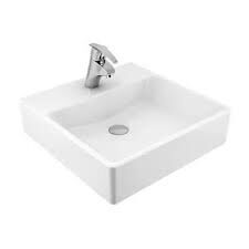 Serel Tezgah Üstü Kare Lavabo 50x50 Cm