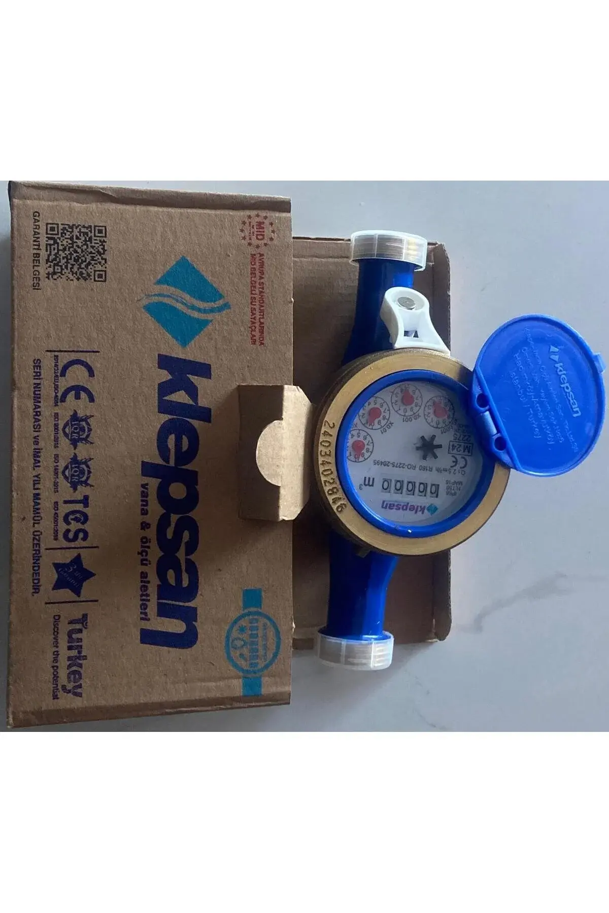 Klepsan 3/4'' DN20 SOĞUK SU SAYACI RAKORSUZ 190mm
