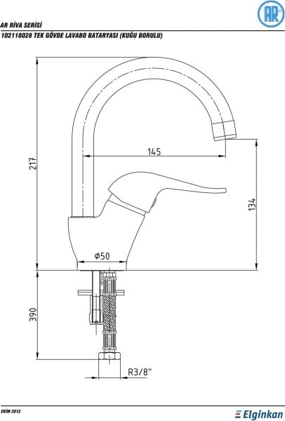 AR RİVA LAVABO / EVİYE BATARYASI